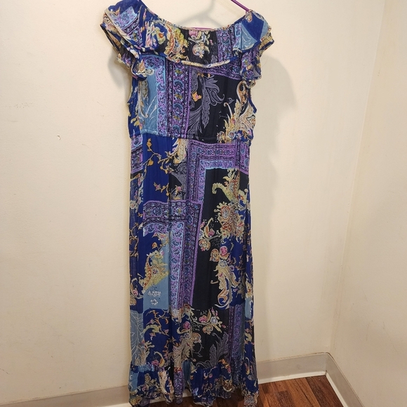 BILA Women's Spring Ruffled Sleeveless Maxi dress size M - Picture 6 of 10